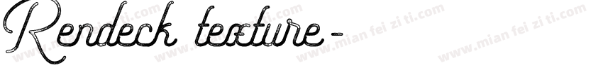 Rendeck texture字体转换